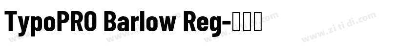 TypoPRO Barlow Reg字体转换
